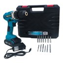 Ver imagem 1 de Parafusadeira Furadeira Bateria Espaçofix Maleta com 13 Peças 12v