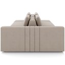 Ver imagem 7 de Sofá Ilha com Puff para Sala Living 245cm Amber M03 Veludo Bege - Lyam Decor
