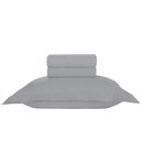 Ver imagem 1 de Jogo de Cama Solteiro Liso 300 Fios Nova América:cinza