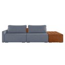 Ver imagem 2 de Sofá Ilha 2 Lugares Living 232cm Modulado Lary Linho K01 Cor Azul