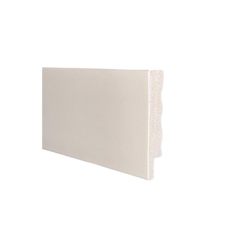 Rodapé Poliestireno Slim Liso 05cm Branco 8903
