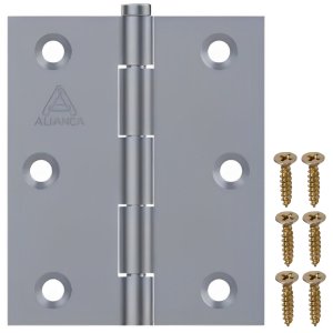 Dobradiça para Porta Portão Madeira Aço Zincado 3.1/2" | Aliança