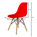 Ver imagem 5 de Cadeira Eames Prizi River - Vermelha