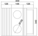 Ver imagem 2 de Kit 2 Bandejas Esteira Porta Copos Controle Sofá Não Descola Veludo Cor:copenhagem (caramelo)