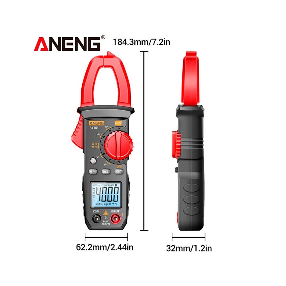 Alicate Amperímetro Digital Aneng ST181 - AC2835 - 2