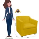 Ver imagem 6 de Kit 02 Poltrona Decorativa Tilla Suede com Pés Cromados