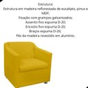 Ver imagem 2 de Kit 02 Poltrona Decorativa Tilla Suede com Pés Cromados