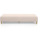 Ver imagem 3 de Puff Decorativo Sala de Estar Bali W01 Pés Palito 190x60cm Suede Bege - Lyam Decor