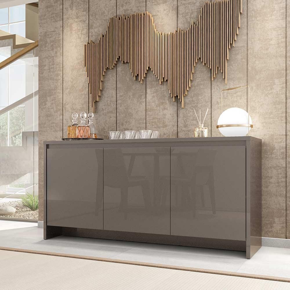 Aparador Para Sala De Jantar Madrid Cinza Perola Casa D