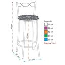 Ver imagem 2 de Kit 2 Banquetas Cromadas Assento Espuma D15 Treparoni Marrom