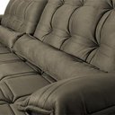Ver imagem 2 de Sofá Retrátil Reclinável 2,30m Ascari Suede Velut Marrom Claro Molas Ensacadas - King House