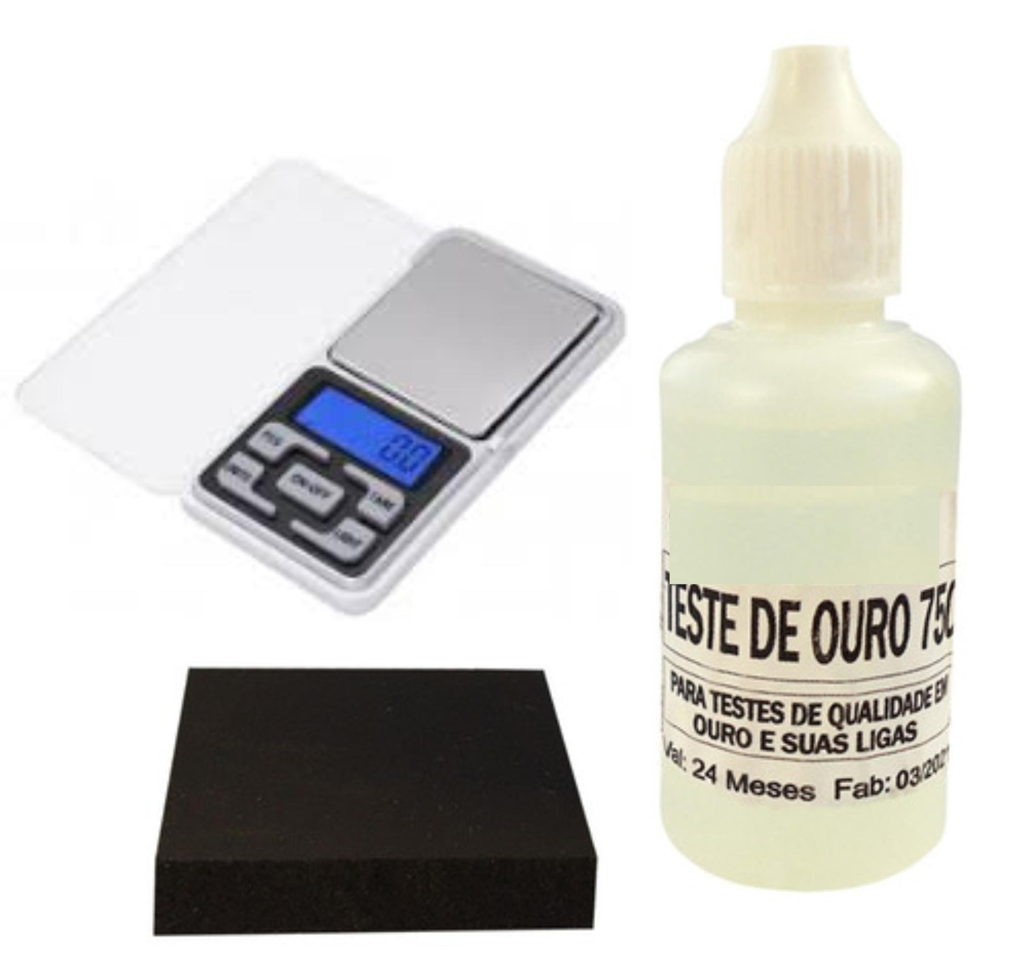 Kit Teste Ouro Mais Pedra Toq Mais Balança | MadeiraMadeira