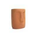 Ver imagem 1 de Cachepot Decorativo em Cerâmica Rosto Terracota 17x14cm - D’Rossi