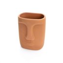 Ver imagem 3 de Cachepot Decorativo em Cerâmica Rosto Terracota 17x14cm - D’Rossi