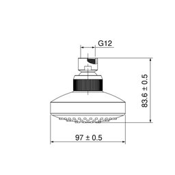 Ducha Fria Flatt Lorenzetti 7001 G16 Cromada - 3