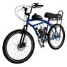 Bicicleta Rocket AZUL Motorizada Beach Freio Disco/suspensão BANCO XR - 3