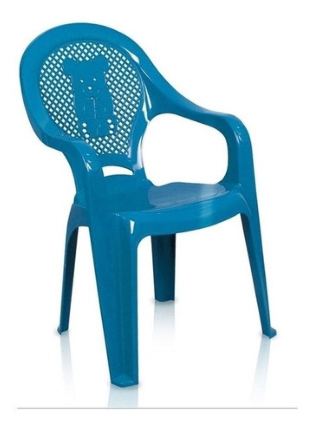Conjunto Infantil Mesa E 4 Cadeiras Antares Azul Kit 01 Jogo - 3