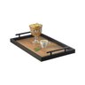 Bandeja Decorativa para Cantinho Café Servir Bebidas 31x52 Maraka Preto/madeirado - 2
