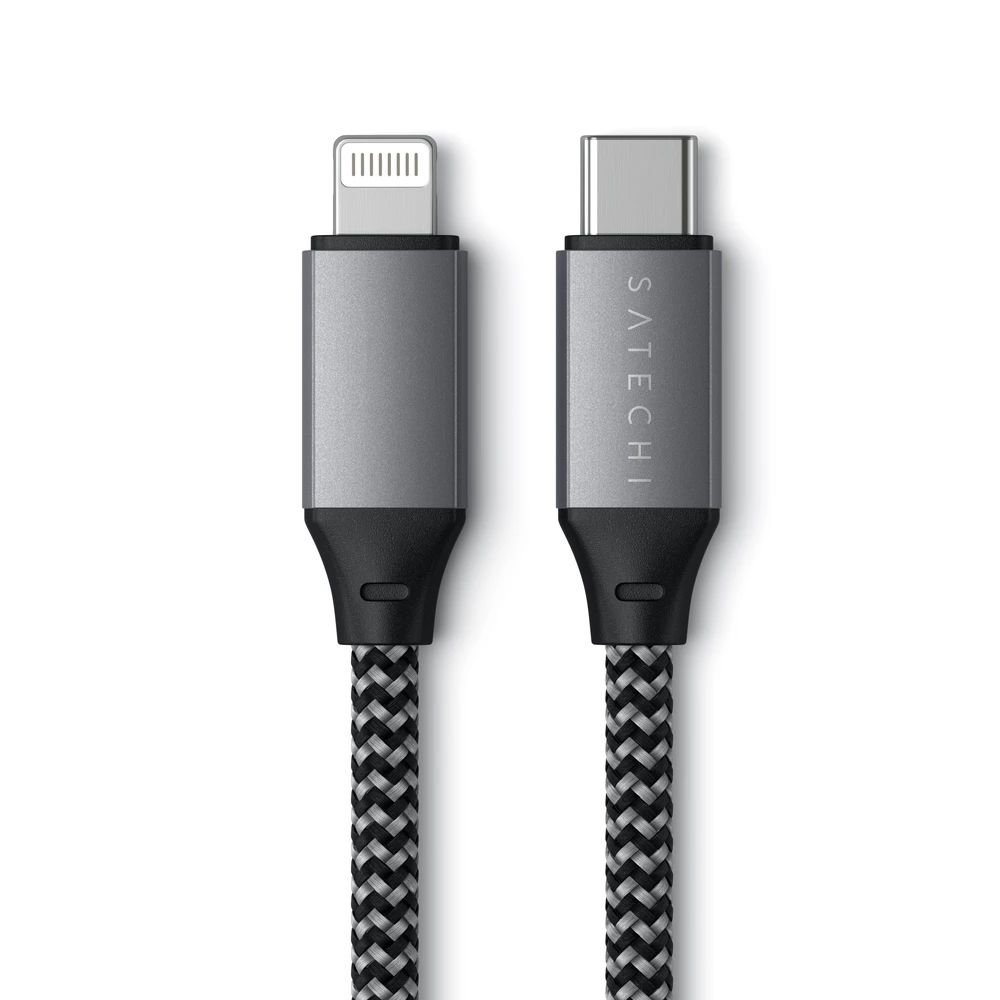 Cabo USB C Para Lightning Satechi ST TCL10M Preto 25 CM MadeiraMadeira