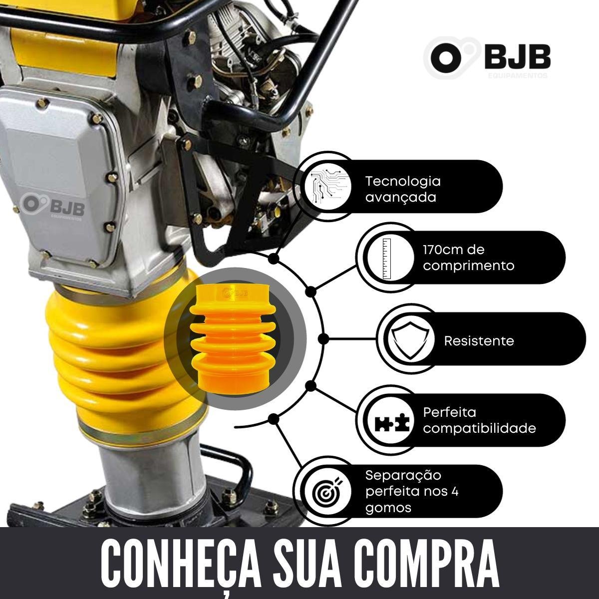 Coifa Sanfona Compactador para Brutatec Toyama Matsuyama - 2