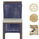 Ver imagem 3 de Mesa Bistrô com 2 Banquetas Roma Marrom Corda Náutica Estofado 3 Trama Original
