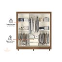 Ver imagem 4 de Guarda Roupa Casal Itália 3 Portas de Correr Branco Santos Andirá