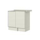 Ver imagem 3 de Balcão Canto Reto 1 Porta com Tampo 100% MDF Fineze Bege/Areia HP