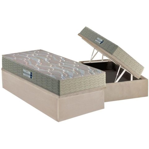 Cama Box Baú Crc Solt +Colchão Ortopédico TECH2000 Probel 88