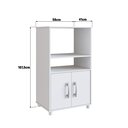 Ver imagem 3 de Balcão para Cozinha 2 Portas 2 Nichos Branco