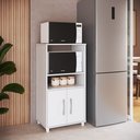 Ver imagem 1 de Balcão para Cozinha 2 Portas 2 Nichos Branco