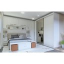 Ver imagem 6 de Guarda Roupa Modular 1 Porta Espelho com Gavetas 45 cm Lotus Belmax:Branco