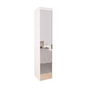 Ver imagem 1 de Guarda Roupa Modular 1 Porta Espelho com Gavetas 45 cm Lotus Belmax:Branco