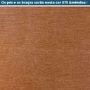 Ver imagem 3 de Poltrona Mh-4194 Herval Madeira Maciça em Linho Cinza C Base Amêndoa