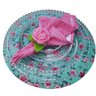 Kit 4 Guardanapos de Tecido Algodão Xadrez Rosa 39cmx39cm - 2