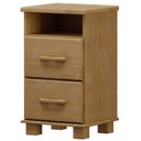 Ver imagem 1 de Mesa de Cabeceira 2 Gav Madeira Maciça 44 Cm 2249 Freijo Milani Store