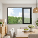 Ver imagem 7 de Vitrô 3 Folhas Móveis de Correr Aluminio Preto 1,00x1,20 Linha 18 Modular