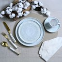 Ver imagem 2 de Aparelho de Jantar 16 Peças Cinza Cerâmica Porto Brasil Bio Pietra 4 Pessoas Café Chá Mesa Posta