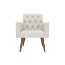Ver imagem 4 de Design Exclusivo na Sala de Espera Poltrona Capitonê Corino Branco
