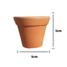 Kit 2un Vaso de Barro 5cm - 2