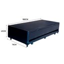 Ver imagem 3 de Cama Box Baú Auxiliar Solteiro Corino Espuma 8cm 45x78x188 Preto
