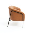 Ver imagem 5 de Sofá 2 Lugares Namoradeira Stella Base Industrial Alta Preta Sintético Pu D03 - D’Rossi