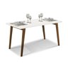 Conjunto Sala de Jantar Mesa de Jantar Nature com Vidro Branco 1,35m + 4 Cadeiras de Jantar Liana Ma - 3