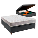 Ver imagem 1 de Conjunto Cama Box Bau Blindado Casal + Colchão D23 D23 Inducol