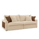Ver imagem 6 de Sofá Dallas Linho Dois Módulos de 90cm B15 Meu Sofá Online A294 Linho Creme
