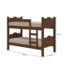Ver imagem 6 de Beliche Pequim Art Panta 100% Mdf C/ Escada Vira 2 Camas P/colchão 188x88- Super Reforçada - Freijo