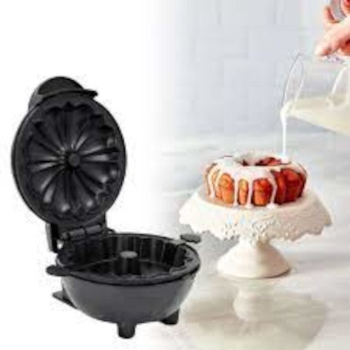 Mini Máquina de Bolo Culinária Confeitaria Bom D+ 220v Preto - 7