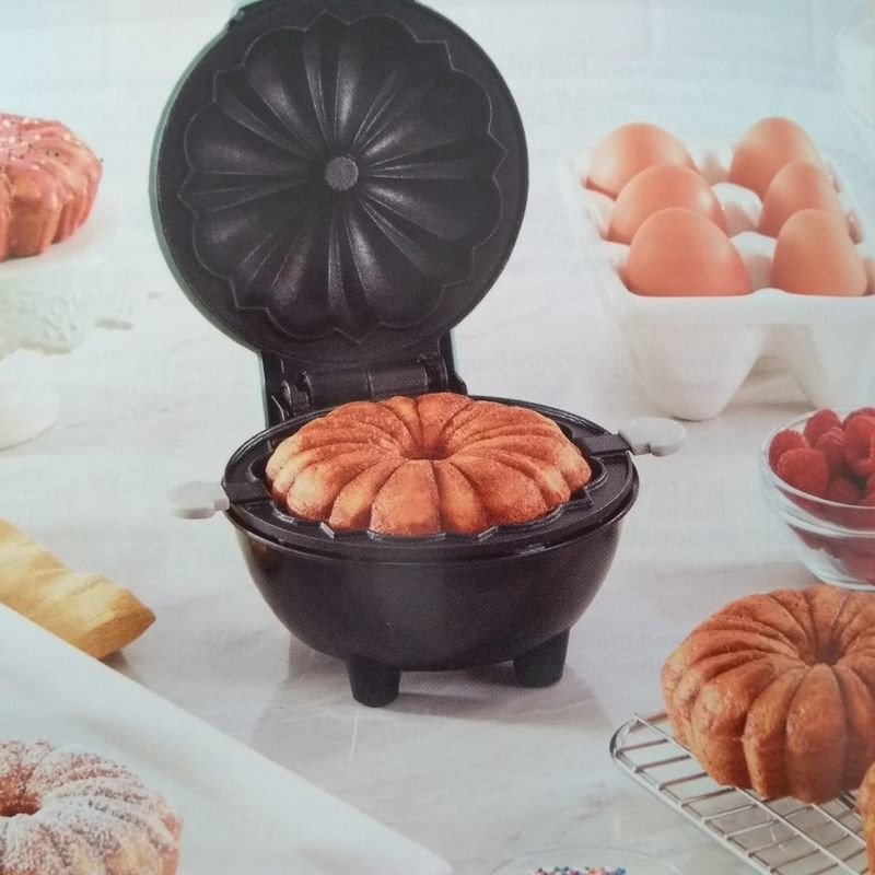 Mini Máquina de Bolo Culinária Confeitaria Bom D+ 220v Preto - 8