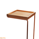 Ver imagem 4 de Mesa de Apoio Lateral para Sofá Anny Base em Metal Cobre Tampo Mel