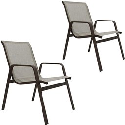 Kit 2 Cadeiras Lótus Premium Bege - 1 Kit 2 Cadeiras Lótus Premium Bege - 1