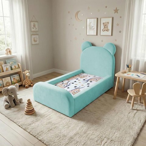 Cama Infantil Segura e Confortável Soft com Colchão Acqua